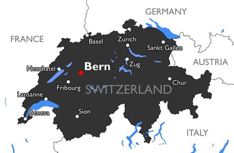 Bern Map - Switzerland