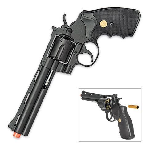 UK Arms Spring Revolver Airsoft Pistol - Black | CHKadels.com | Survival & Camping Gear