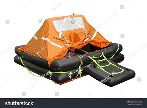 Inflatable Life Raft Isolated Stock Photo 202527562 | Shutterstock