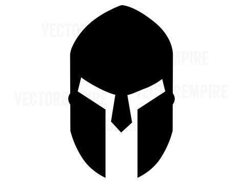 Spartan Helmet SVG Spartan Battle Helmet Vector Warrior Medieval, Spartan Mascot Logo Clip Art ...