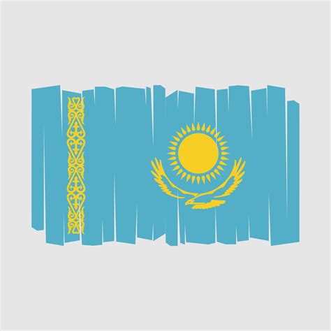 Kazakhstan Flag Vector 21932480 Vector Art at Vecteezy