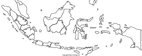 Printable Map of Indonesia - Blank World Map