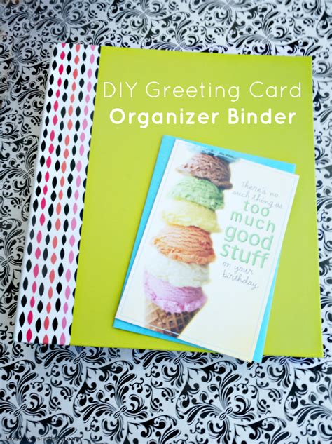 DIY Greeting Card Organizer Binder