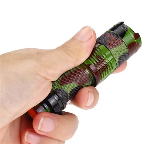 2PC Mini LED flashlight waterproof 1200LM Q5 LED light Zoomable 3 modes Flashlight Torch 14500 ...