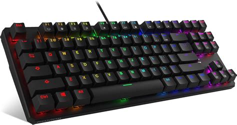 TECWARE Phantom 87 Key Mechanical Keyboard, RGB led, Outemu RED Switch : Amazon.ca: Electronics