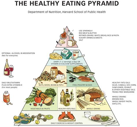 Healthy Eating Pyramid | The Nutrition Source | Harvard T.H. Chan ...