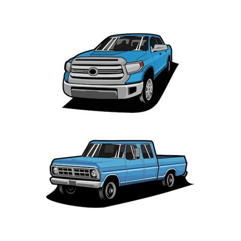 Premium Vector | Pickup truck vector