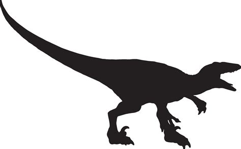 Velociraptor black silhouette isolated background 31108749 Vector Art at Vecteezy