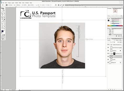 Passport Size Photo Template For Photoshop Download - Templates ...