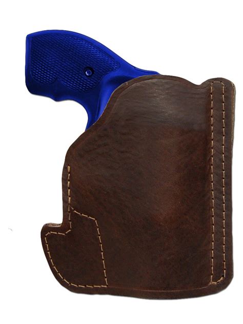 New Barsony Brown Leather Pocket Holster Charter Arms, Colt 2" Snub Nose 38 357 - Hunting