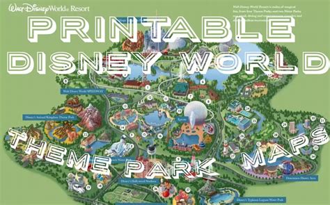 All Walt Disney World Resort Theme Park Maps | Theme park map, Disney world map, Disney world ...