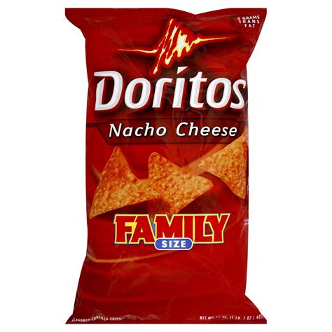 Doritos Tortilla Chips, Nacho Cheese, 17 oz (1 lb 1 oz) 481.9 g - Food & Grocery - Snacks - Corn ...