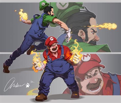 Mario and Luigi by am-bearre on DeviantArt