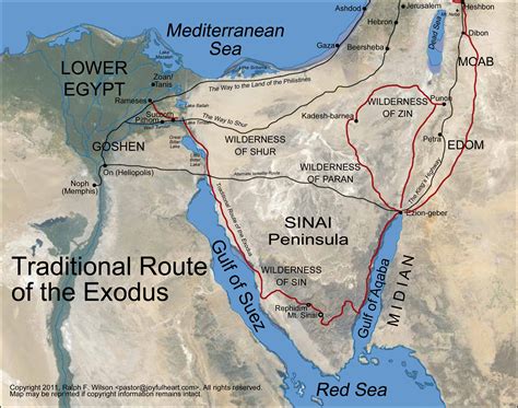 Appendix 2. The Route of the Exodus. Moses Bible Study