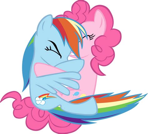 Rainbow Dash and Pinkie - Powerful Internet Hug by scrimpeh on DeviantArt