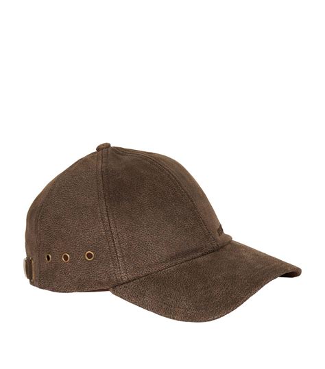 Stetson Leather Baseball Cap in Brown for Men - Lyst