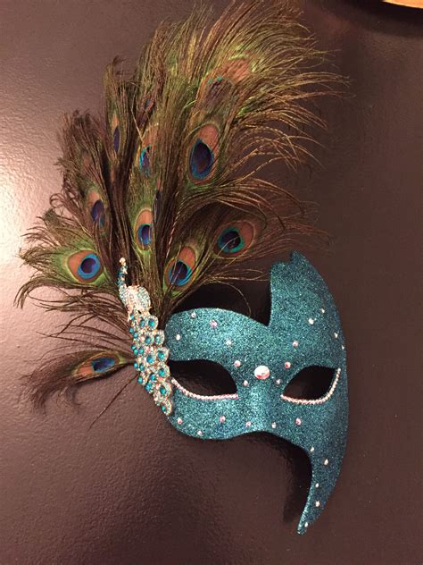 peacock-phantom-mask - Masque Boutique Masquerade Masks