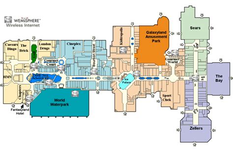 West Edmonton Mall Map Mall Xplorer | Adams Printable Map