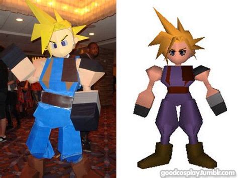 Cloude Strife polygon model from Final Fantasy VII #finalfantasy #ffvii #cosplay #cloudstrife ...