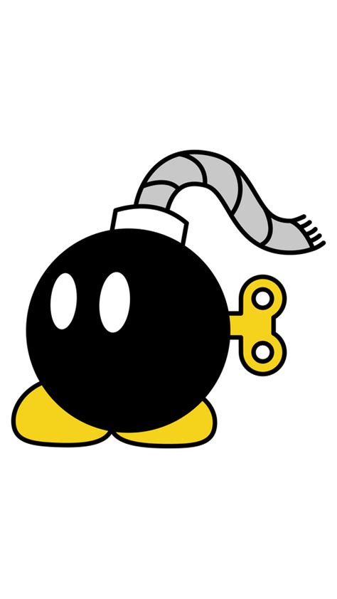 Super Mario Bob-Omb Sticker | Super mario coloring pages, Super mario, Super mario art