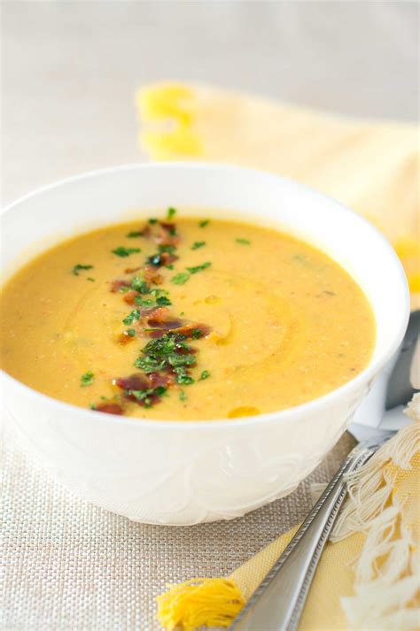 Butternut Squash Apple Soup - Delicious Meets Healthy