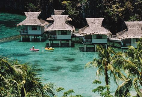 An Archipelago Dotted with Overwater Bungalows in The Philippines