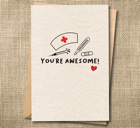 Nurse Card School Nurse Nurse Appreciation Proud of You - Etsy