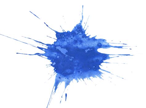 Blue Paint Splatter, Artistic Expression, Unique Patterns, Abstract Art ...