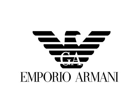 Emporio Armani Brand Logo Symbol Black Design Clothes Fashion Vector ...