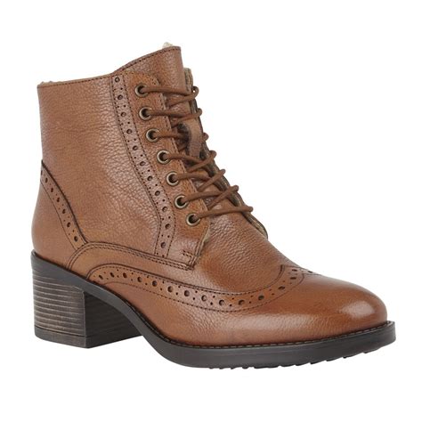 Buy the Lotus ladies’ Amira ankle boot in tan leather online