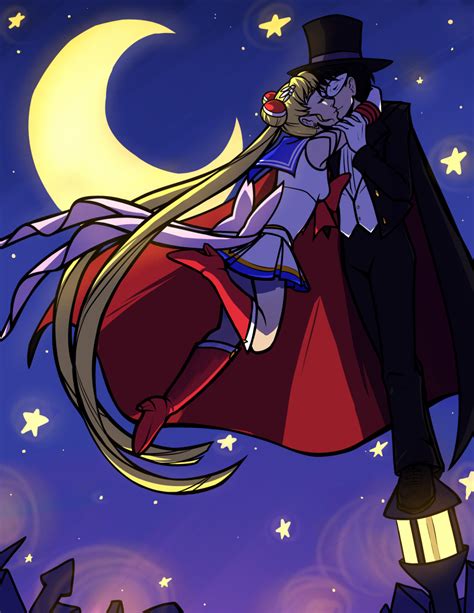 Sailor Moon + Tuxedo Mask 11x17 · playerprophet · Online Store Powered by Storenvy