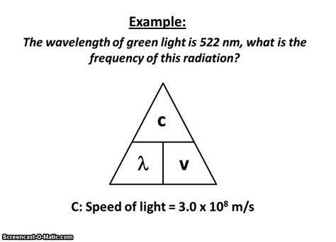 Frequency Wavelength Formula