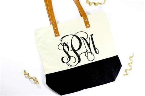 Monogram Tote Wedding Monogram Tote Monogram Bag Wedding Gift Bride ...