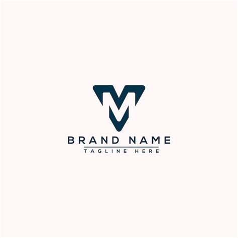 Premium Vector | Mv logo design template vector graphic branding element