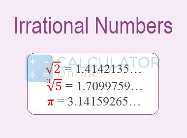 Irrational Numbers - Definition, Examples, Properties, and Solutions