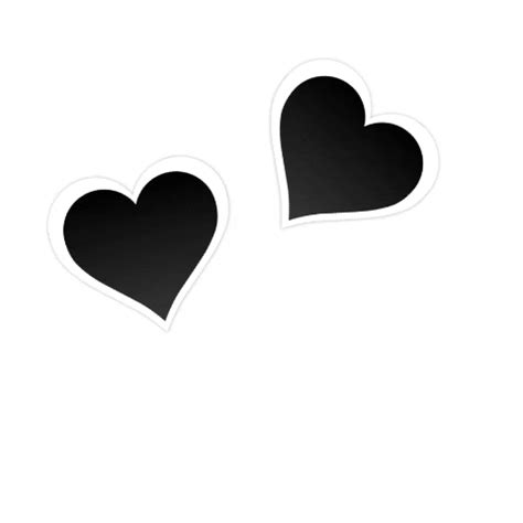 Three Black Hearts White Background GIF | GIFDB.com