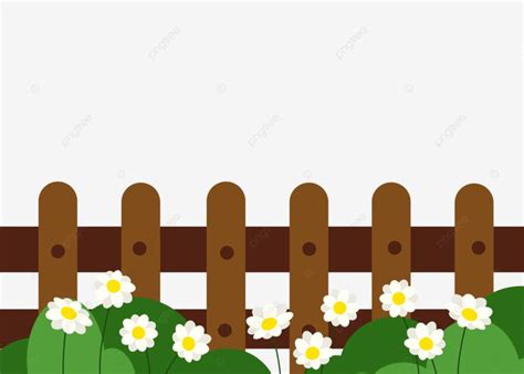 a wooden fence with daisies in front of it