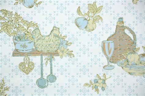 1970s Kitchen Vintage Wallpaper – Hannah's Treasures Vintage Wallpaper