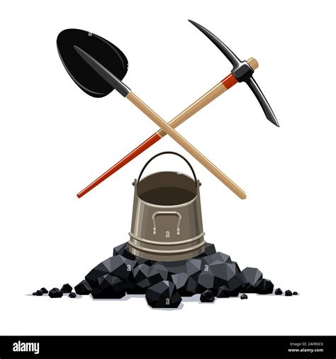 Miner tools and bucket Stock Vector Image & Art - Alamy