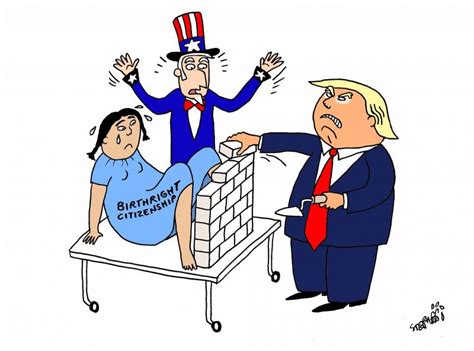 Trump and Birthright citizenship in the US | Cartoon Movement