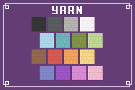 Yarn (wool texture) Minecraft Texture Pack