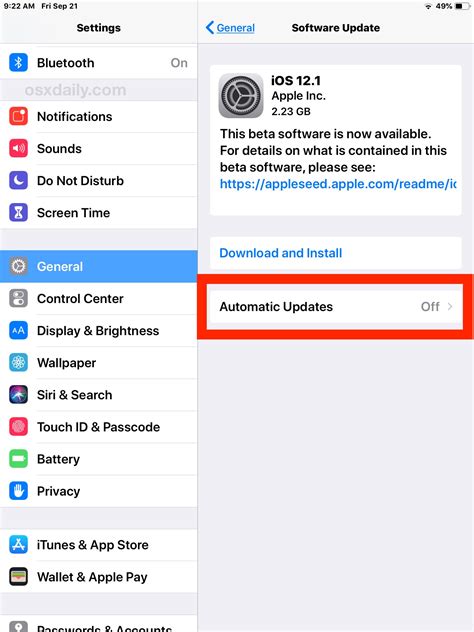 How to Update iOS Automatically on iPhone or iPad