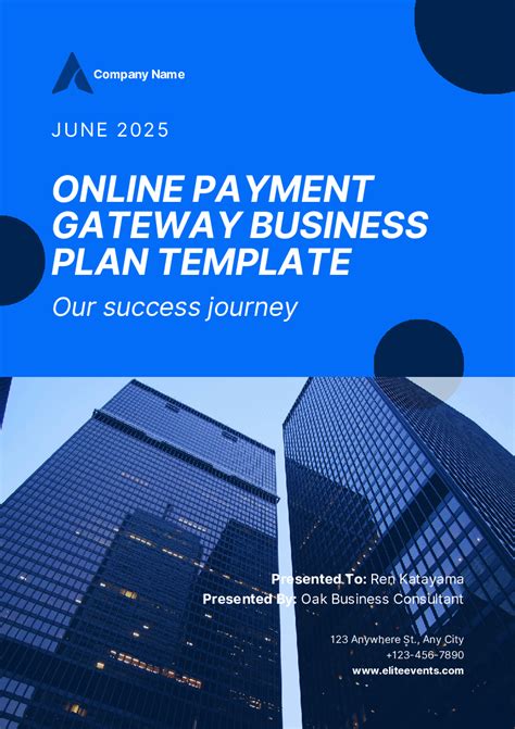 PDF: Online Payment Gateway Business Plan Template (45-page PDF document) | Flevy