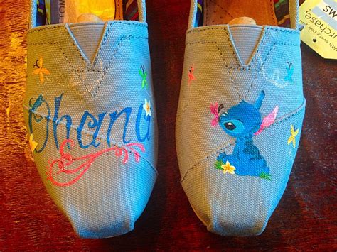 Disney's Stitch themed shoes | Etsy