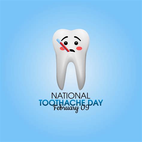 vector graphic of national toothache day good for national toothache ...