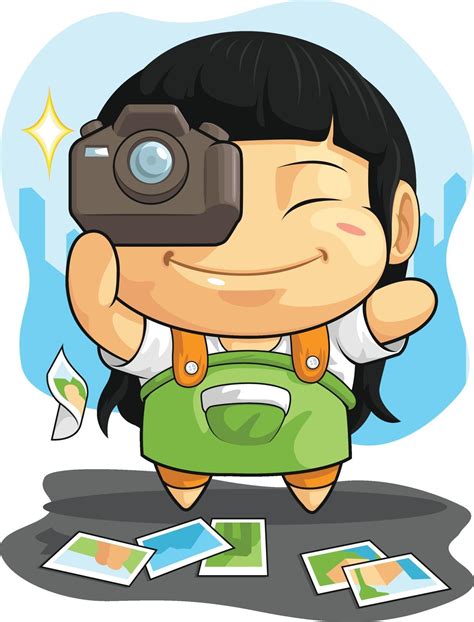 Photographer Girl Taking Picture Dslr Camera Cartoon Vector Drawing 2181703 Vector Art at Vecteezy