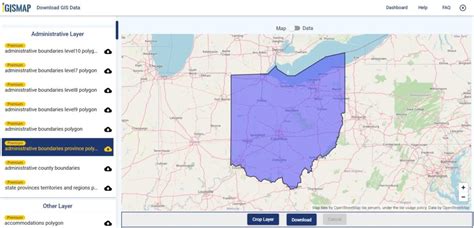 Download Ohio State GIS Maps – Boundary, Counties, Rail, highway