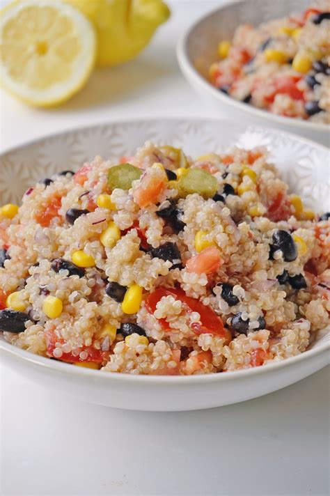 Quinoa Black Beans Corn Salad (Vegan & Gluten-free)