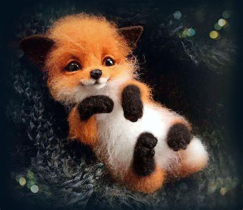 Needle Felting Baby Fox Kit. Colour Felting Wool. Craft - Etsy Australia