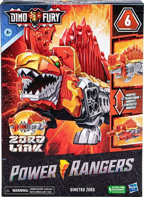 Power Rangers Dino Fury Transforming Dimetro Zord Action Figure Hasbro Toys - ToyWiz